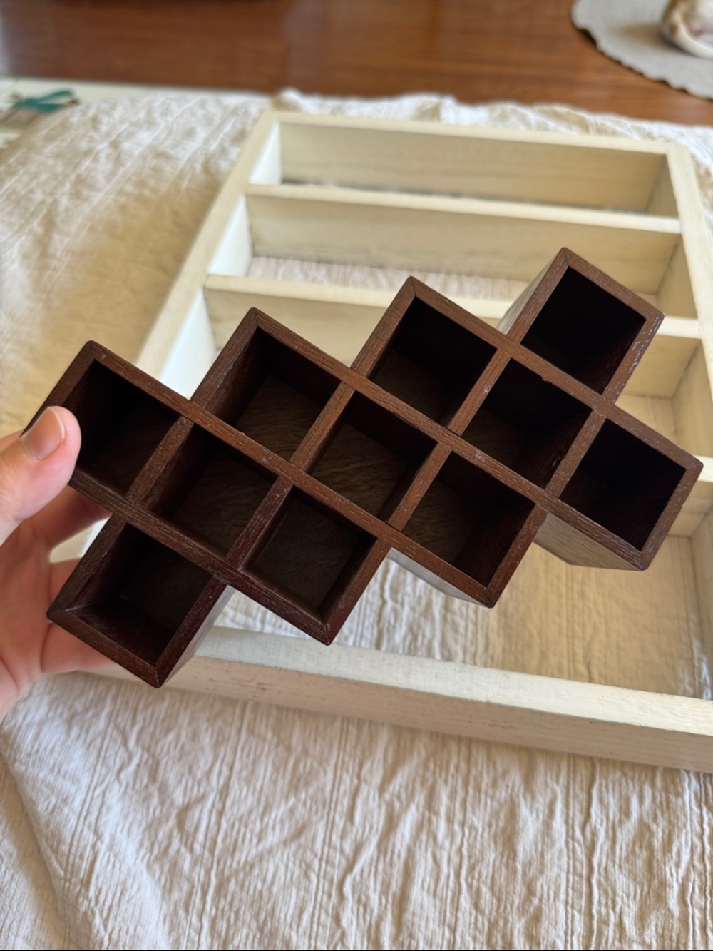 doterra hexagon stackable honeycomb storage & wall organizer bundle - Picture 2 of 5